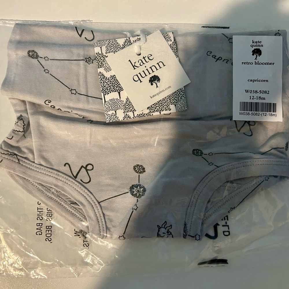 Kate Quinn Light Gray Bamboo Zodiac Capricorn Retro Bloomer
